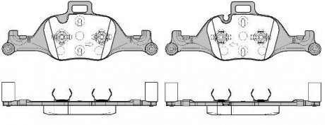 Колодки гальмівні (передні) BMW 5 (G30) 530/540i 16- (Teves) REMSA 1740.00 (фото 1)