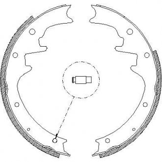 JEEP Колодки гальмівні барабанные GRAND CHEROKEE I 95- REMSA 4423.00 (фото 1)