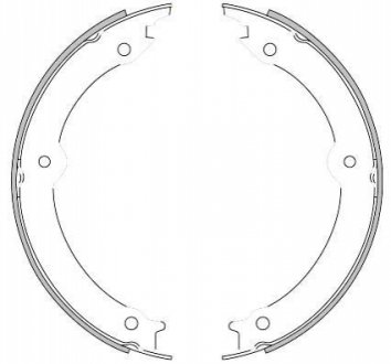 Колодки гальмівні барабанні REMSA 4620.00 (фото 1)