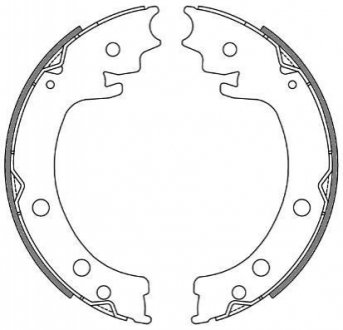 Колодки гальмівні барабанные REMSA 4629.00 (фото 1)