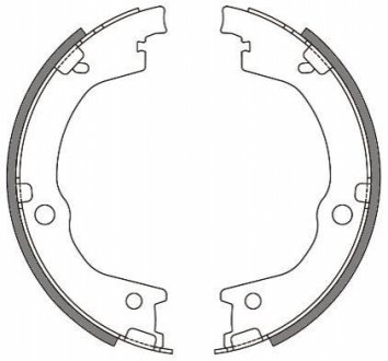 Колодки гальмівні барабанні REMSA 4644.00 (фото 1)