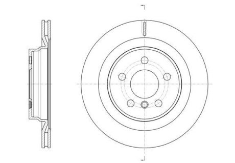 Диск гальмівний (задній) BMW 1 (F40)/2 (F45)/X1 (F48) 13-(300x20) (з покрит.) (з вент.) REMSA 61632.10 (фото 1)