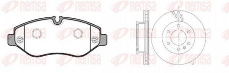 Комплект тормозов, дисковый тормозной механизм REMSA 81245.00 (фото 1)