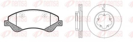 Комплект тормозов, дисковый тормозной механизм REMSA 8125100 (фото 1)