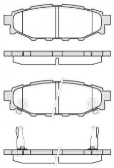 Колодки тормозные дисковые, к-кт. ROADHOUSE 21136.12 (фото 1)