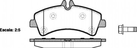 Колодки задние DB518, (тип BOSCH) ROADHOUSE 21247.00 (фото 1)