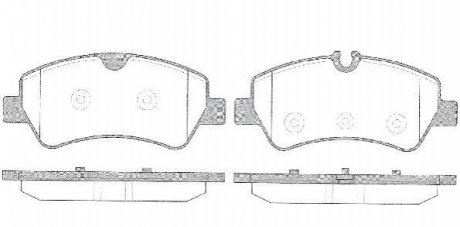 Колодки задние, 2.2TDCi, Ford Custom 12- (тип Bosch) ROADHOUSE 21521.00 (фото 1)