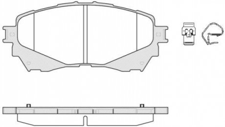 Колодки тормозные дисковые, к-кт. ROADHOUSE 21538.04 (фото 1)