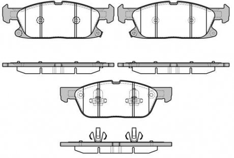 KLOCKI HAMULCOWE FORD GALAXY 2,0TDCI 2015-18 PRZOD 19MM SZT ROADHOUSE 2165702 (фото 1)