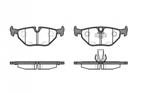 Колодки задние, BMW 5 E39 ROADHOUSE 2265.15 (фото 1)