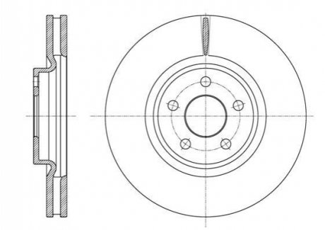 Тормозной диск передний Ford Galaxy/S-Max 15> ROADHOUSE 61602.10 (фото 1)