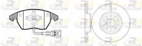 Комплект тормозов, дисковый тормозной механизм ROADHOUSE 81030.02 (фото 1)