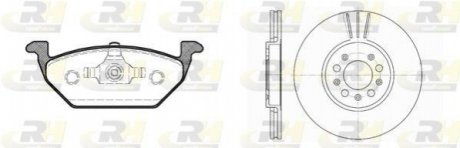 Комплект тормозов, дисковый тормозной механизм ROADHOUSE 8633.06 (фото 1)