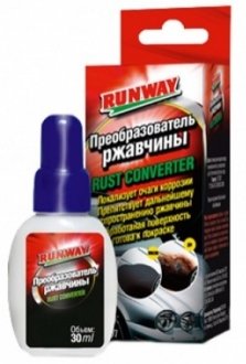 0.03л RUST CONVERTER засіб для боротьби и локалізації корозії RUNWAY RW0362 (фото 1)