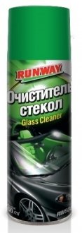 0.5л GLASS CLEANER засіб для очищення стекол (аерозоль) RUNWAY RW6088 (фото 1)