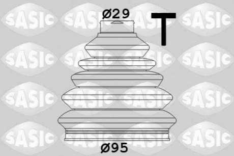 Гумовий пильовик шарніра зовнішній (fi: 29/95) AUDI A1, A3, Q3, TT; SEAT ALTEA, ALTEA XL, CORDOBA, IBIZA III, IBIZA IV, IBIZA IV SC, IBIZA IV ST, LEON, TOLEDO II, TOLEDO III 1.0-3.2 12.96- SASIC 1906027 (фото 1)