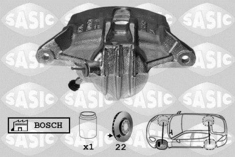 Суппорт передний L 20mm (тип Bosch) Kangoo/Berlingo/Partner SASIC 6500022 (фото 1)