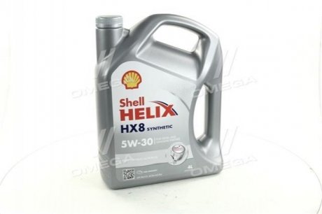 Олива моторна Helix HX8 SAE 5W-30 (Каністра 4л) SHELL 4102817162 (фото 1)