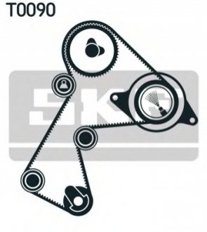 Ремень грм + 2 ролика натягу Renault Rapid,Clio,Kangoo 1.9d SKF VKMA 06113 (фото 1)