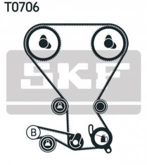 Комплект ГРМ (ремінь + ролик) SKF VKMA 95958 (фото 1)