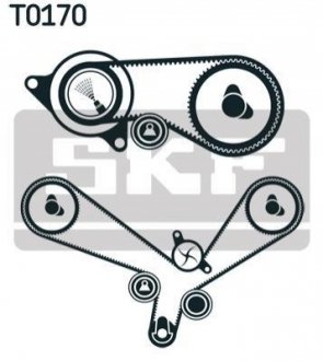 Комплект (ремінь+ролик+помпа) SKF VKMC 01952 (фото 1)