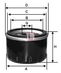 Фільтр масляний SOFIMA S 3820 R (фото 1)