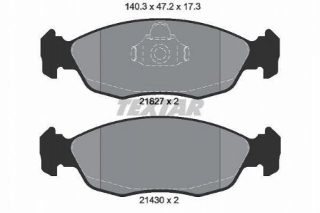 Гальмівні колодки дискові TEXTAR 2182702 (фото 1)