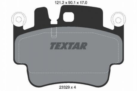 Гальмівні колодки дискові TEXTAR 2332902 (фото 1)