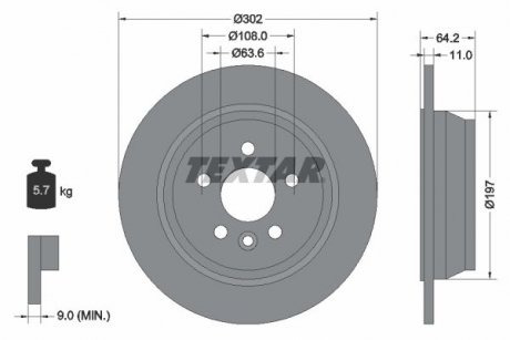 Автозапчасть TEXTAR 92283003 (фото 1)