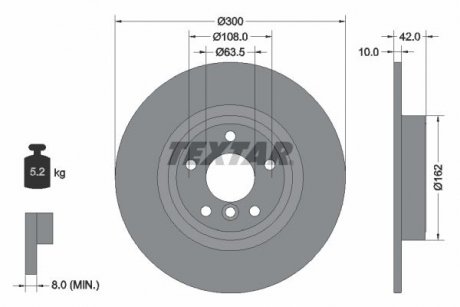 Автозапчасть TEXTAR 92309505 (фото 1)