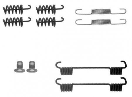 Комплект пружин гальмівних колодок TEXTAR 97038300 (фото 1)