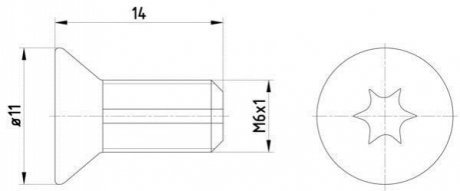 Болти кріплення гальм. дисків TEXTAR TPM0012 (фото 1)