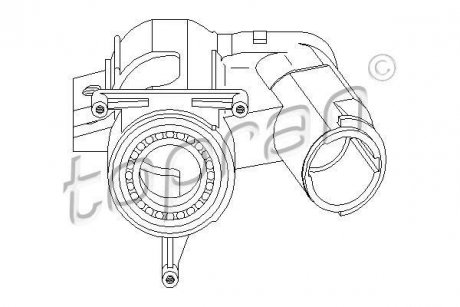Корпус замка запалення TOPRAN / HANS PRIES 102413 (фото 1)