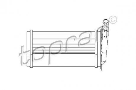 Радіатор пічки TOPRAN / HANS PRIES 107407 (фото 1)