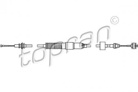 Трос сцепление TOPRAN / HANS PRIES 108695 (фото 1)