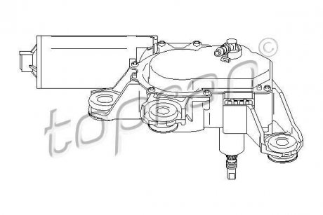 Двигун стеклоочистителя TOPRAN / HANS PRIES 110741 (фото 1)
