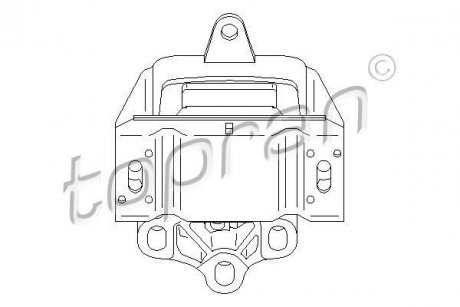 Подушка двигуна TOPRAN / HANS PRIES 110760 (фото 1)