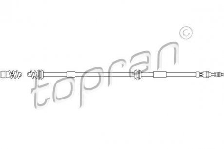 Шланг гальмівний TOPRAN / HANS PRIES 111058 (фото 1)