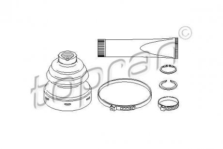 Пильовик привідного валу (набір) TOPRAN / HANS PRIES 111682 (фото 1)