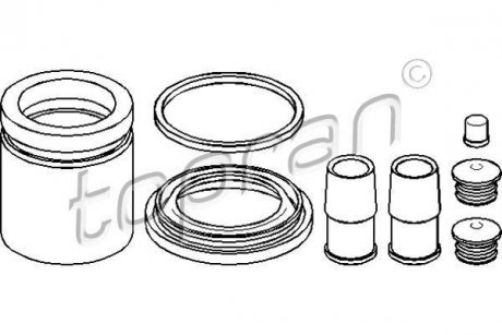 Ремкомплект супорта гальмівного TOPRAN / HANS PRIES 111691 (фото 1)