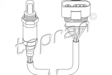 Лямбда-зонд TOPRAN / HANS PRIES 112108 (фото 1)