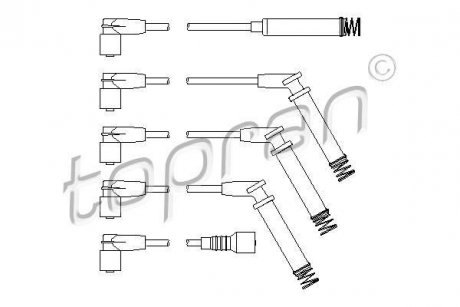 Дроти запалення, набір TOPRAN / HANS PRIES 202520 (фото 1)