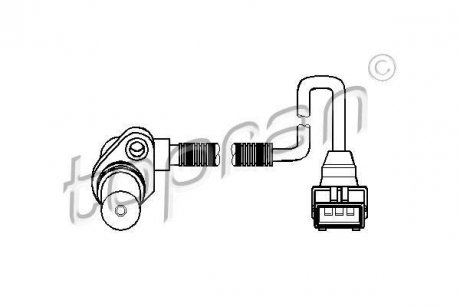Датчик частоты вращения, управление двигателем TOPRAN / HANS PRIES 205893 (фото 1)