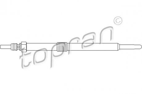 Свічка розжарювання TOPRAN / HANS PRIES 207046 (фото 1)