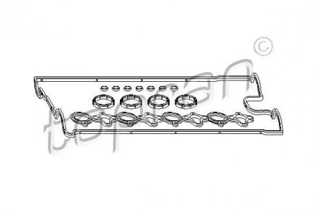 Прокладка клапанной крышки TOPRAN / HANS PRIES 207052 (фото 1)