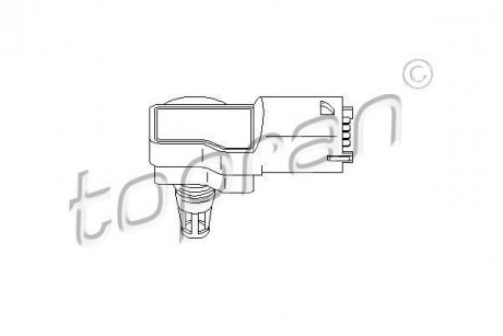 Датчик, давление во впускном газопроводе TOPRAN / HANS PRIES 207421 (фото 1)