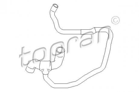Патрубок системи охолодження TOPRAN / HANS PRIES 207502 (фото 1)
