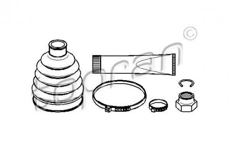 Пильовик привідного валу (набір) TOPRAN / HANS PRIES 301927 (фото 1)