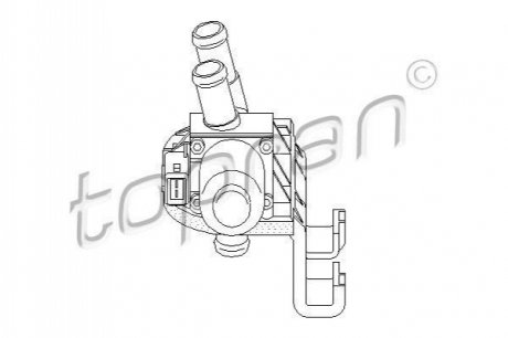 Клапан обігрівача TOPRAN / HANS PRIES 302792 (фото 1)
