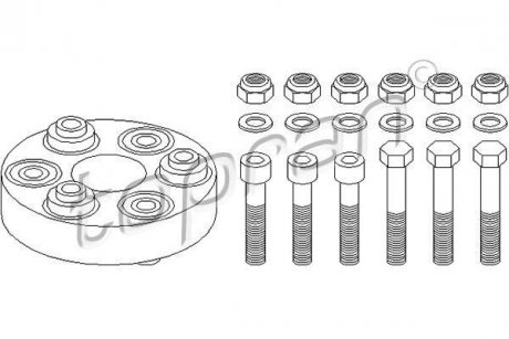 Муфта TOPRAN / HANS PRIES 400249 (фото 1)